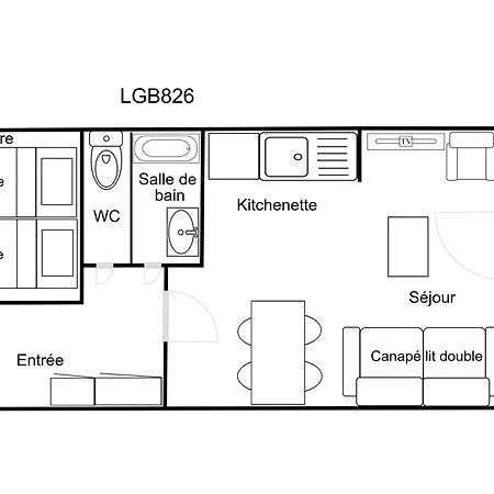 Confortable T2 Skis Aux Pieds, Proche Commerces - Fr-1-182a-14 *